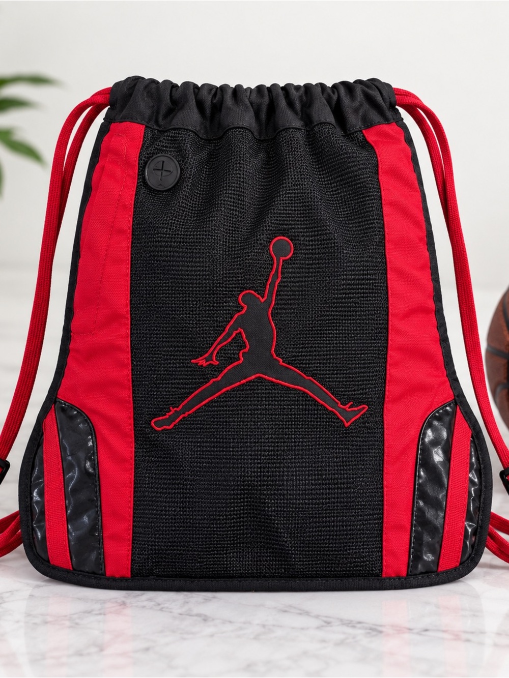 Jordan Jumpman Y2K Black & Red Drawstring
Backpack / Gym Sack